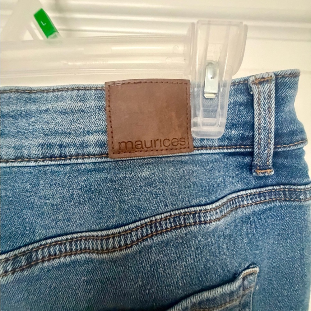 Maurice’s Stretch Denim Button-Up Jean Skirt Size 12 - Picture 6 of 9